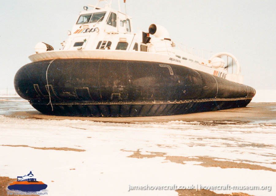AP1-88 hovercraft with the Scandinavian company SAS -  (credit: The <a href='http://www.hovercraft-museum.org/' target='_blank'>Hovercraft Museum Trust</a>).